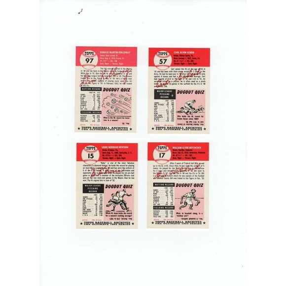 Topps Archives Philadelphia Athletics 4 Baseball Trading Card Bundle - Picture 2 of 6